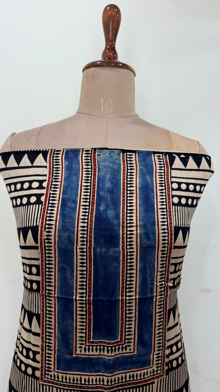 Handblock Ajrakh Modal Suit Set - Image 3