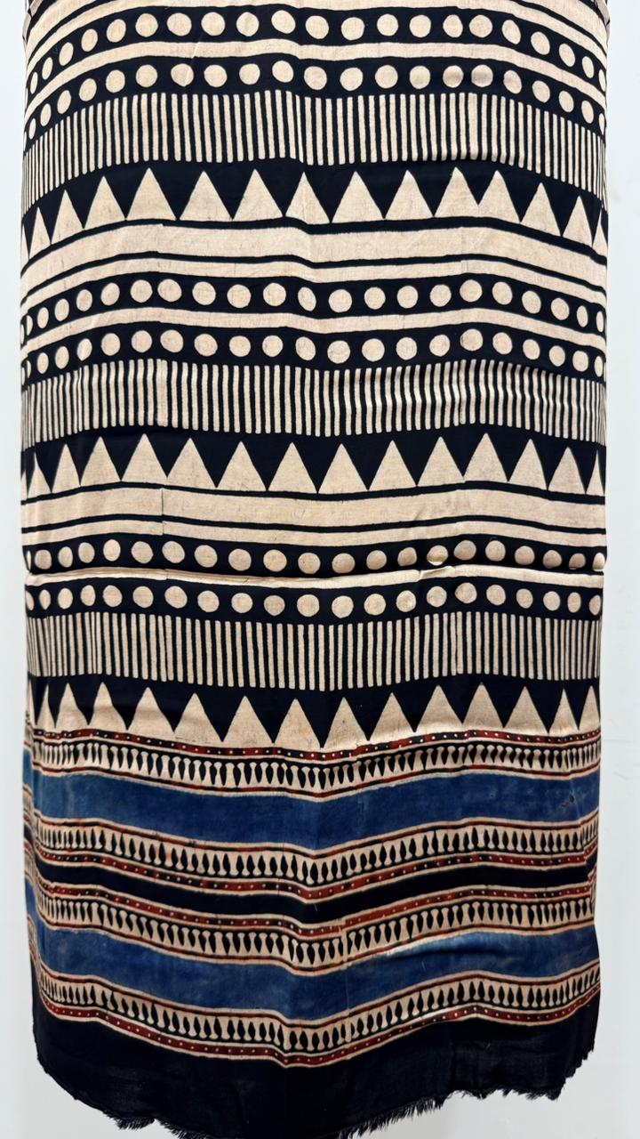 Handblock Ajrakh Modal Suit Set - Image 4