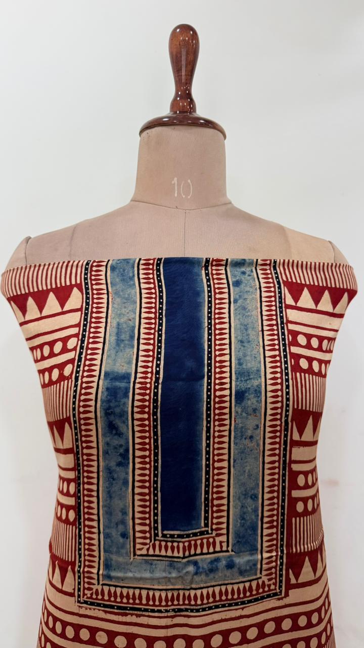 Handblock Ajrakh Modal Suit Set - Image 3
