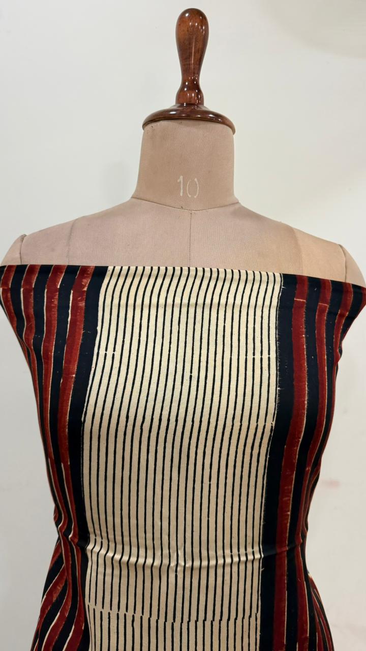 Handblock Ajrakh Modal Suit Set - Image 3