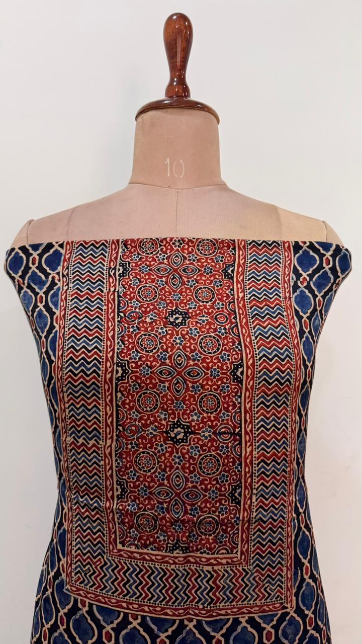 Handblock Ajrakh Modal Suit Set - Image 3