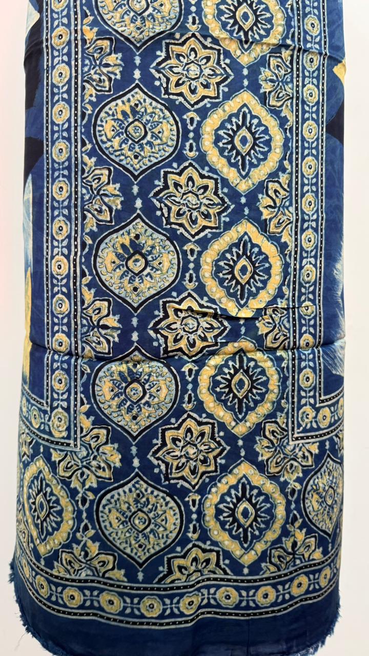 Handblock Ajrakh Modal Suit Set - Image 4