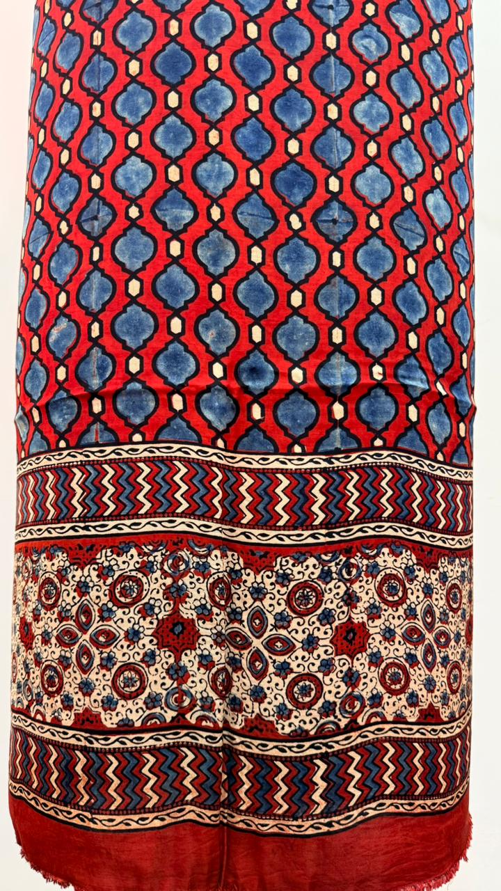 Handblock Ajrakh Modal Suit Set - Image 4