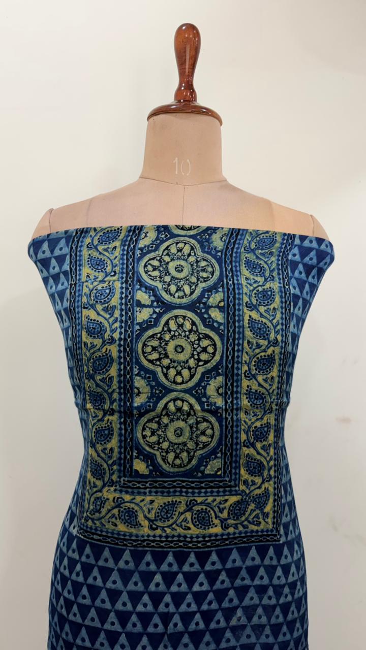 Handblock Ajrakh Modal Suit Set - Image 3