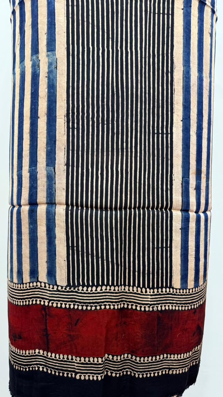 Handblock Ajrakh Modal Suit Set - Image 3