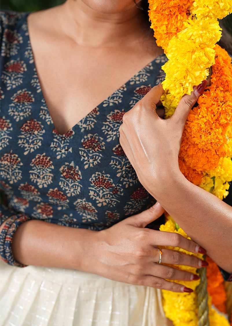 Indu Festive Blouse & Skirt set - Image 2