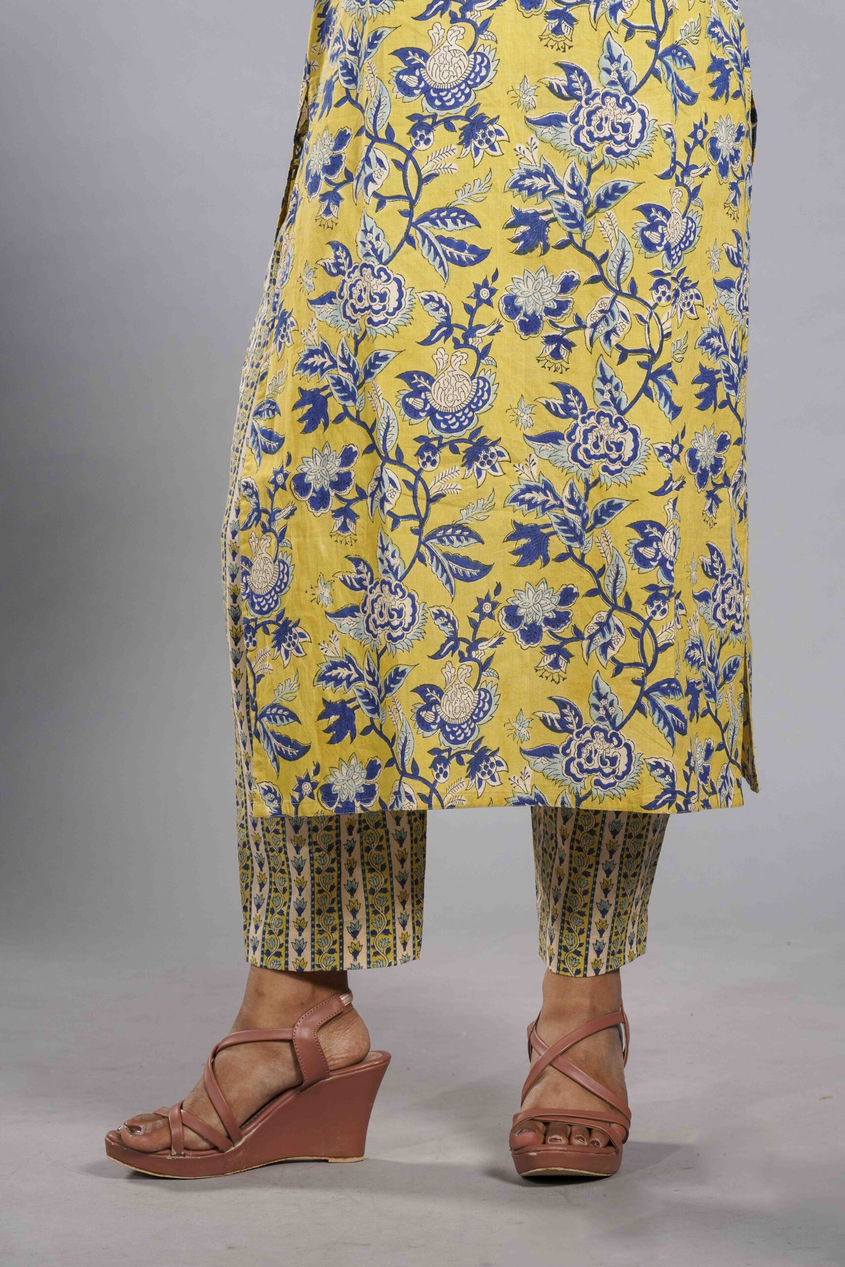 Sanganeri Cotton Kurta Set - Image 6