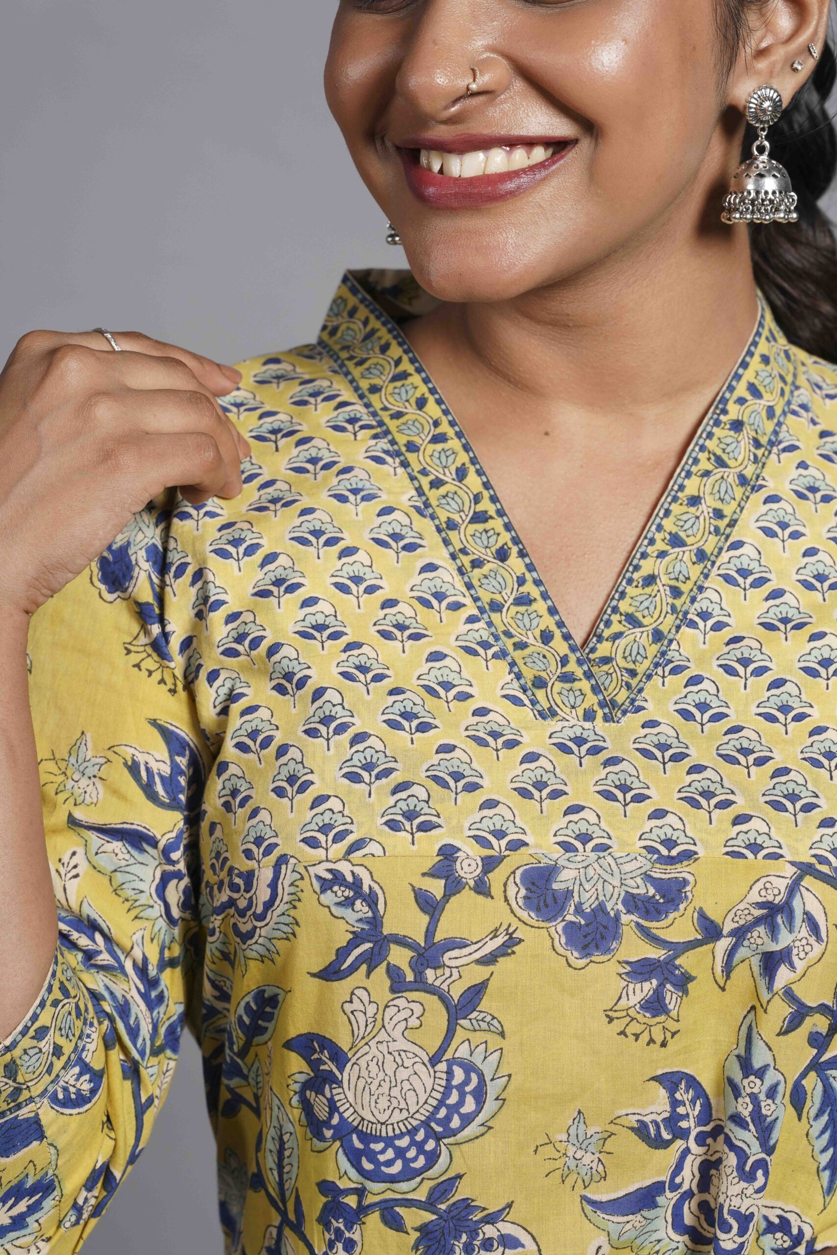 Sanganeri Cotton Kurta Set - Image 2