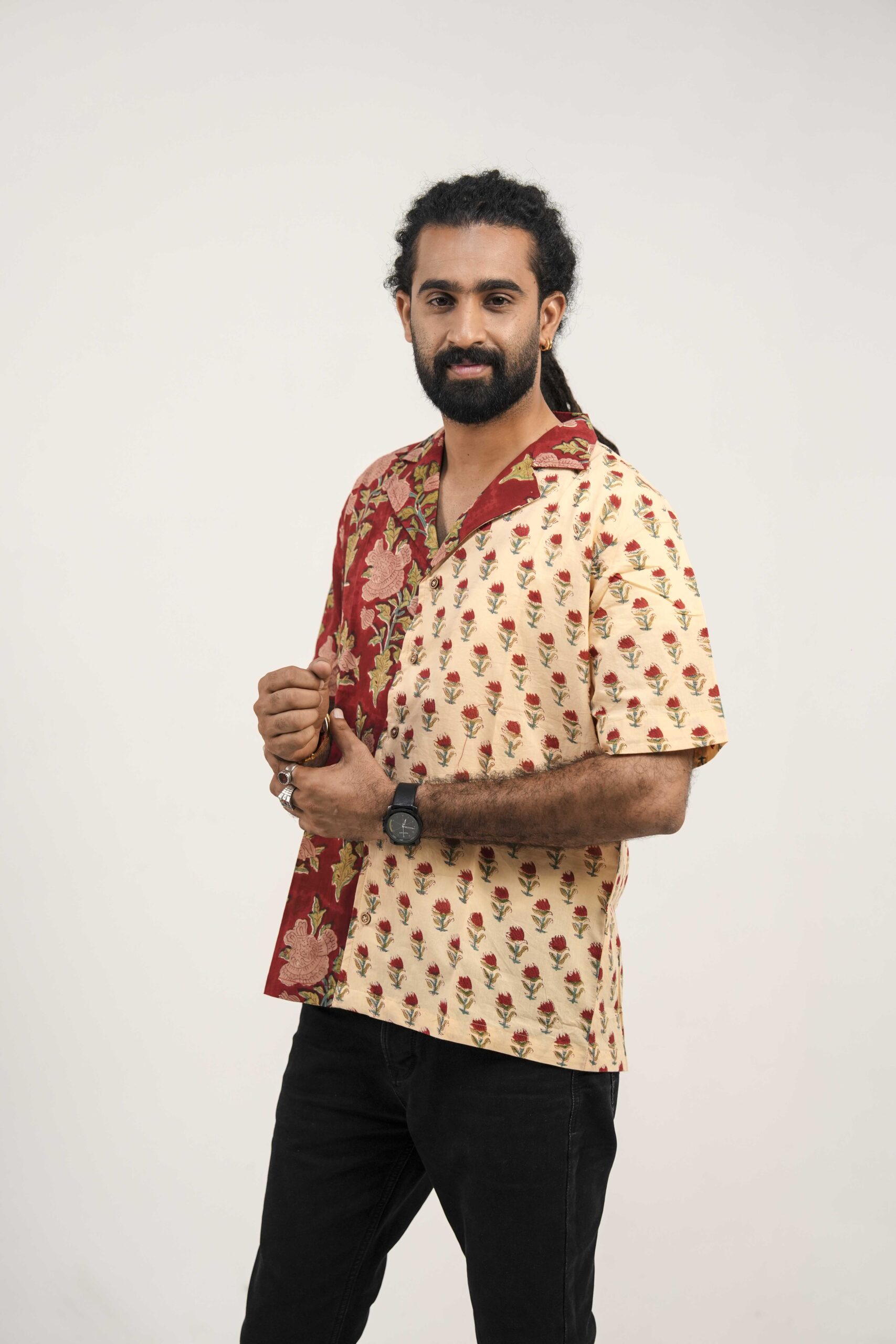 Crimson Contrast Shirt - Image 5