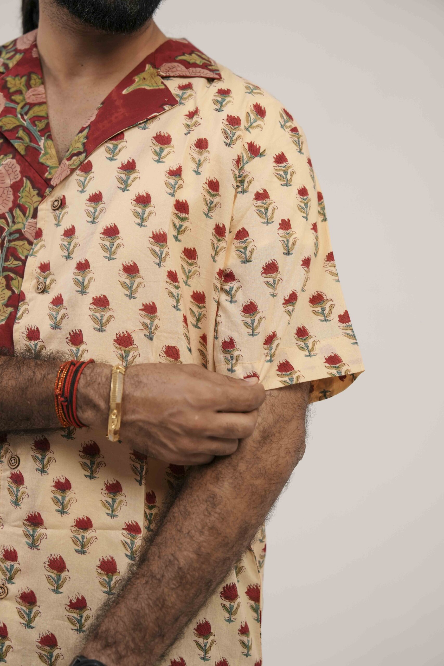 Crimson Contrast Shirt - Image 3