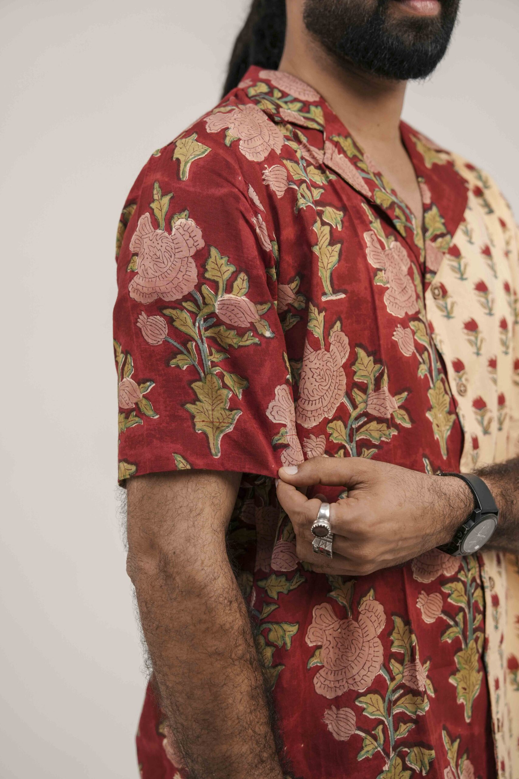 Crimson Contrast Shirt - Image 4