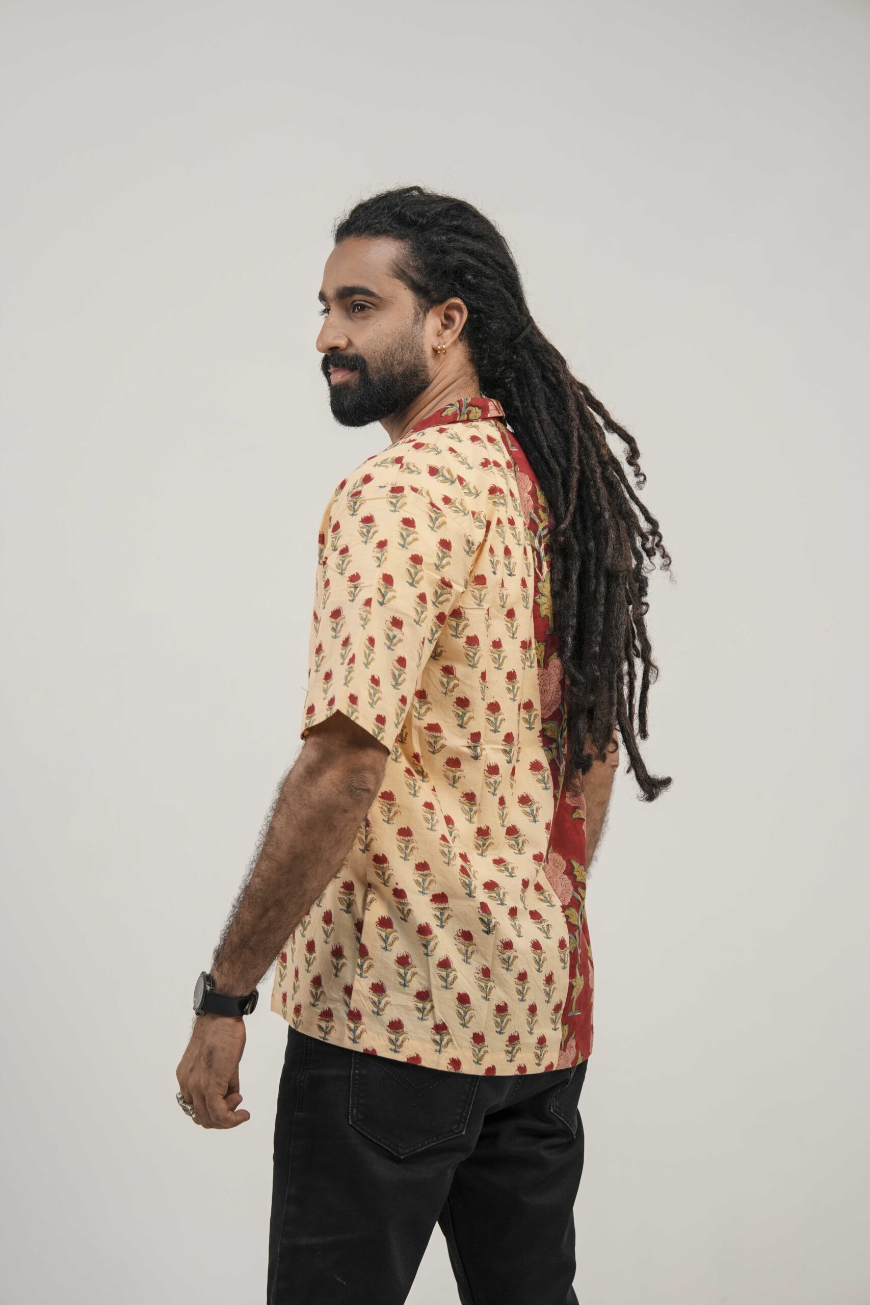 Crimson Contrast Shirt - Image 8