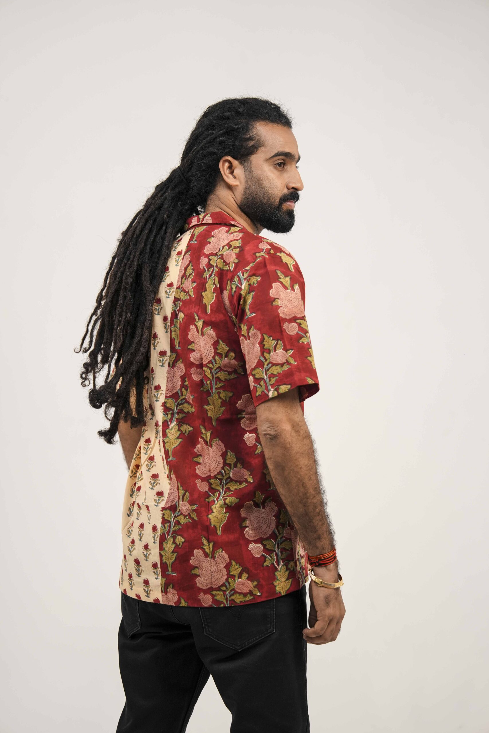 Crimson Contrast Shirt - Image 7