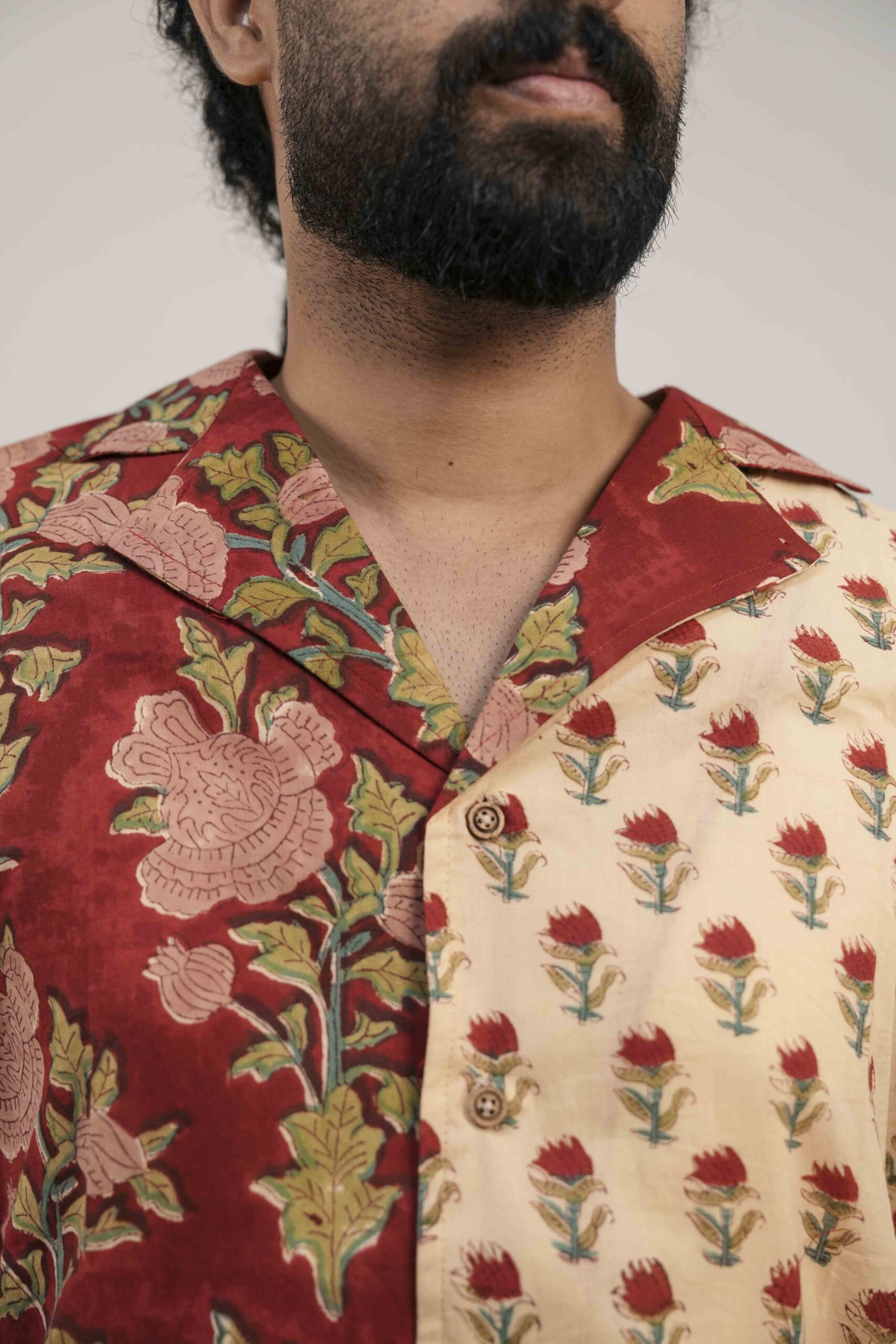 Crimson Contrast Shirt - Image 2