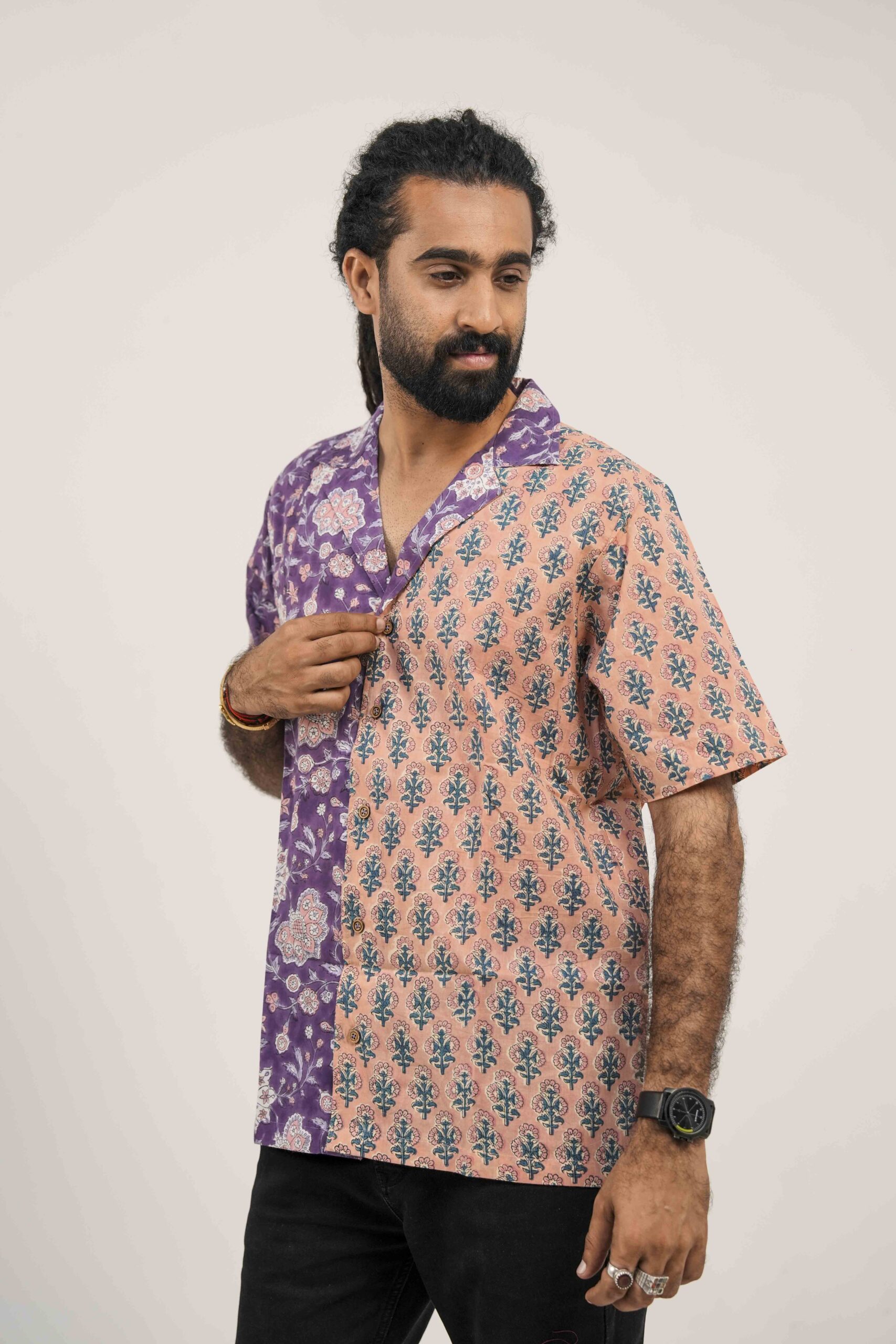 Turquoise Contrast Shirt - Image 5