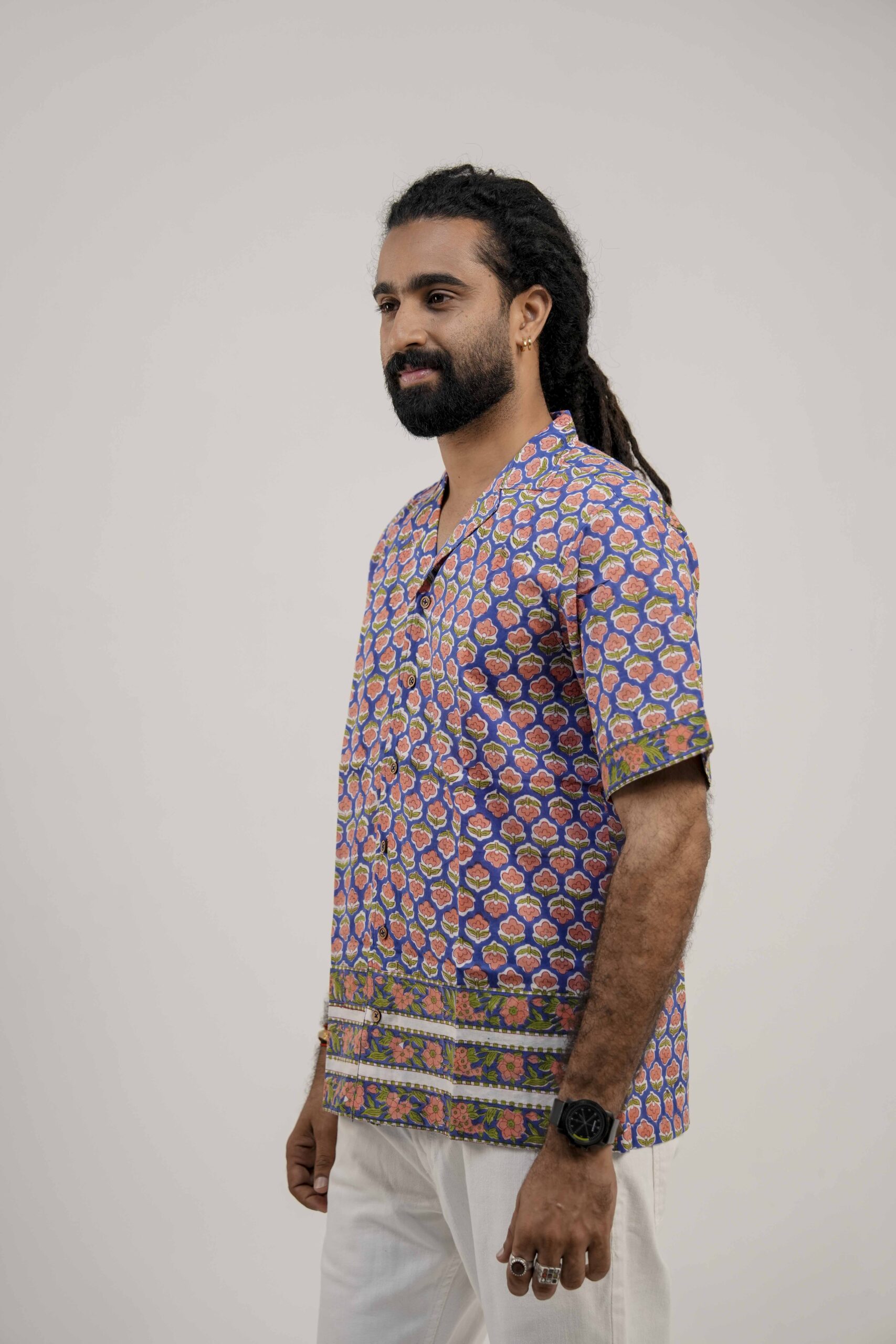 Cerulean Bloom Shirt - Image 5