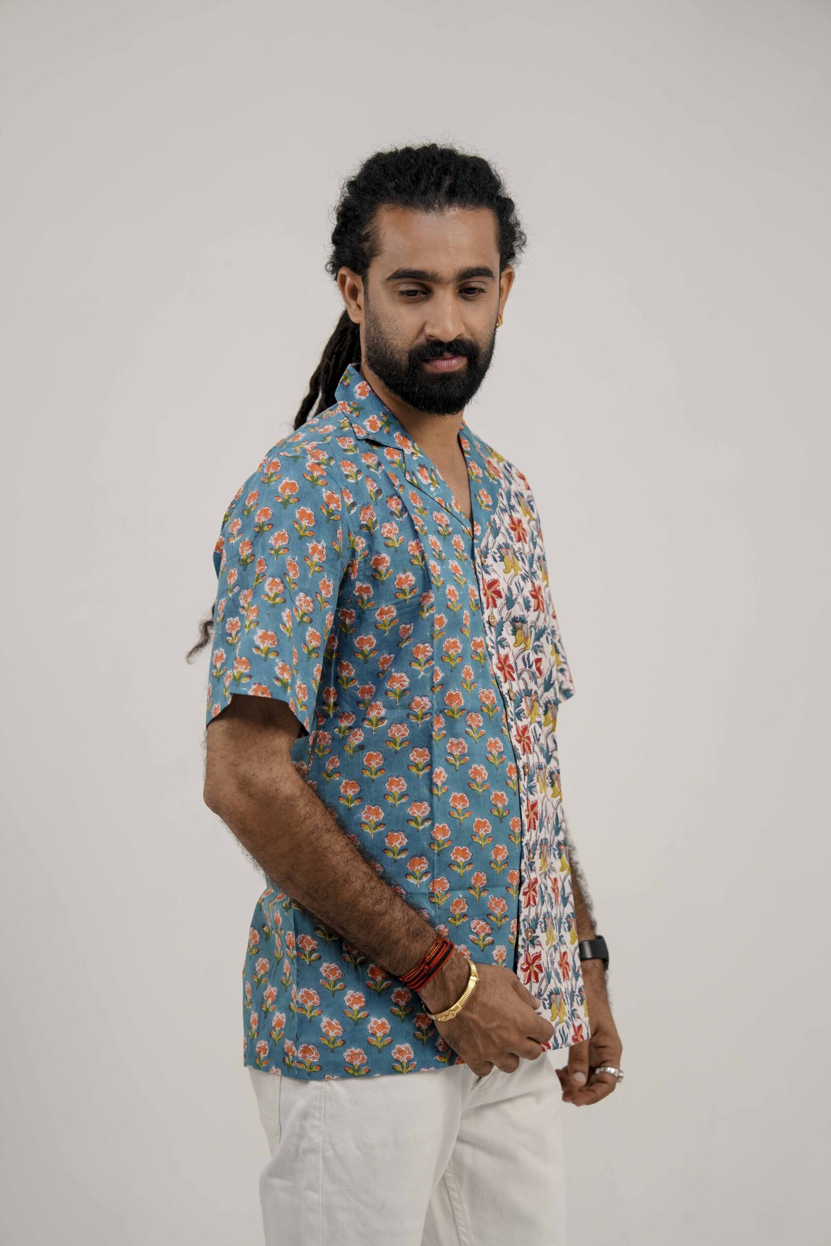 Teal Contrast Shirt - Image 7