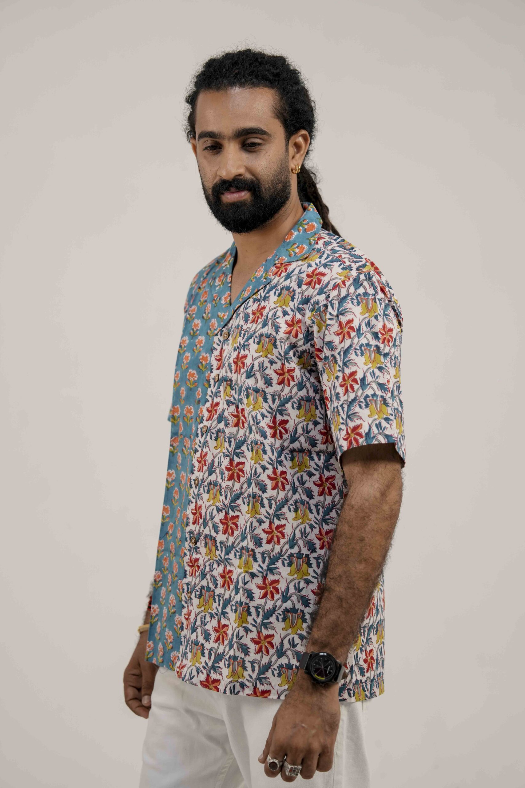 Teal Contrast Shirt - Image 6