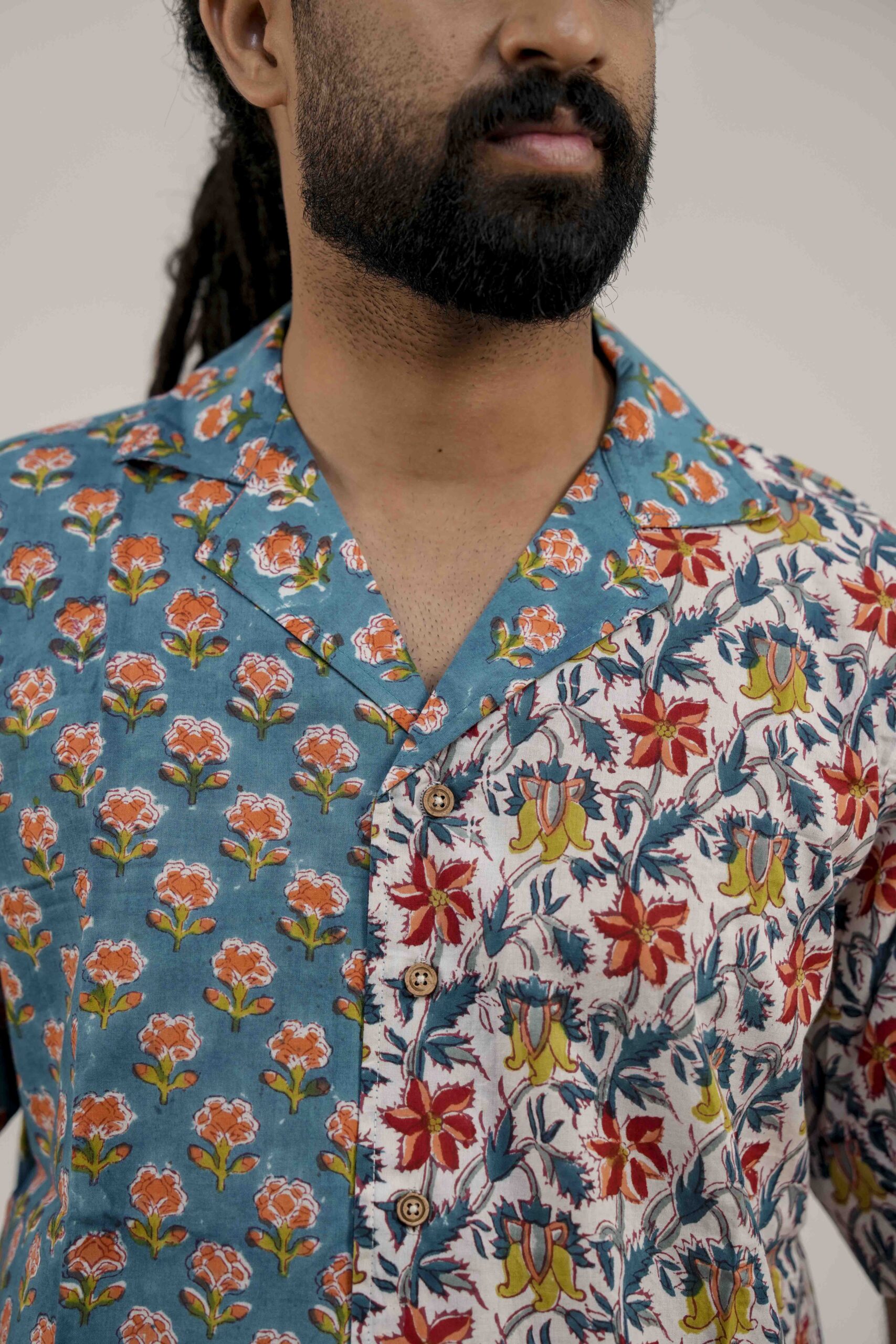 Teal Contrast Shirt - Image 2