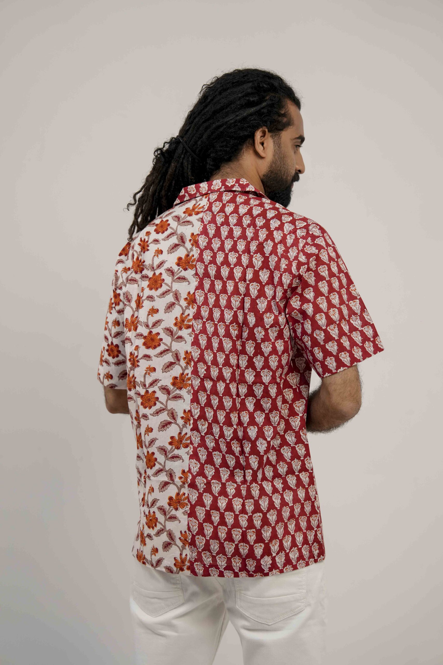 Rust Bloom Split Shirt - Image 7