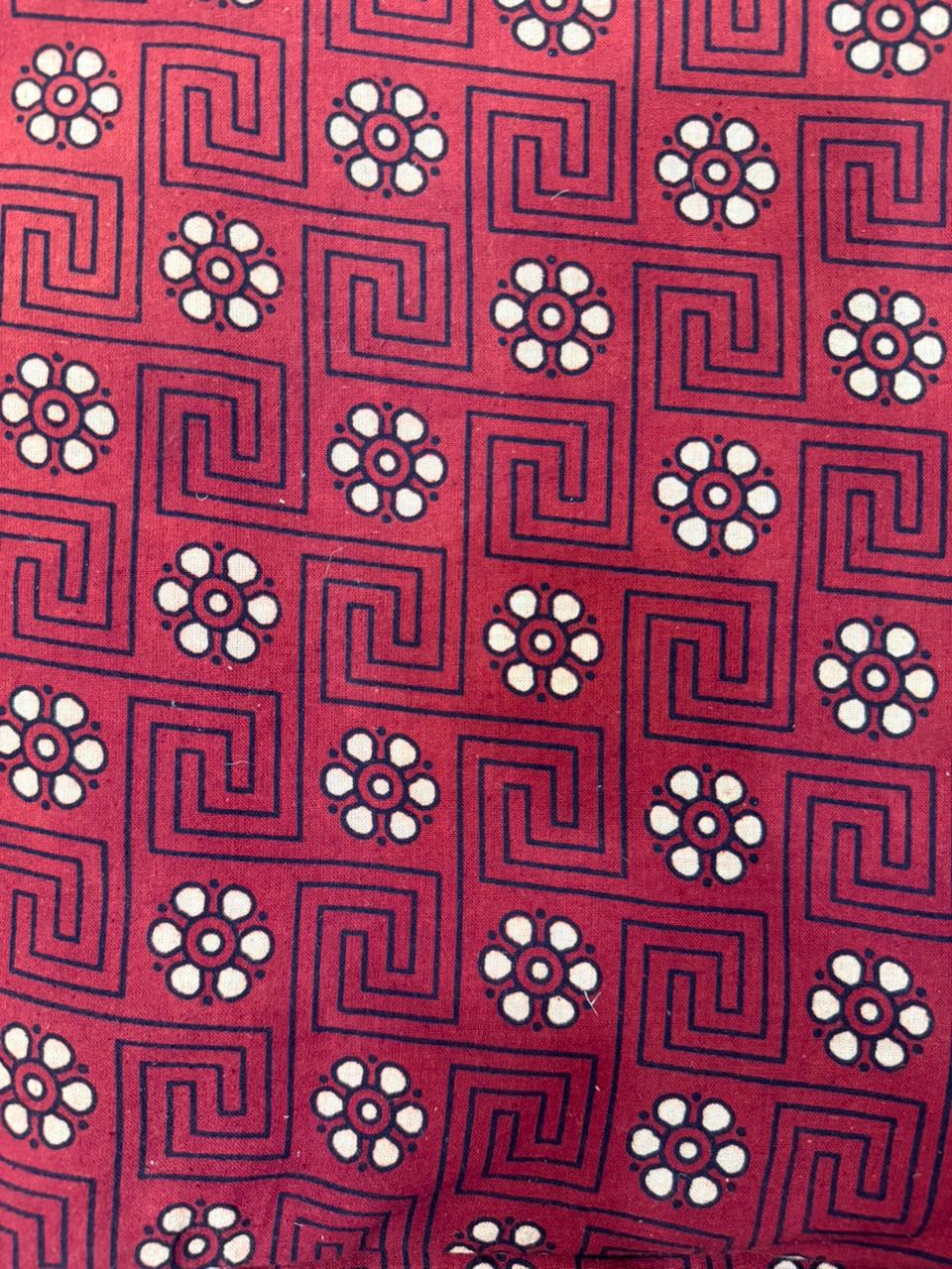 Ajrakh Veg Print Running Fabrics - Image 3