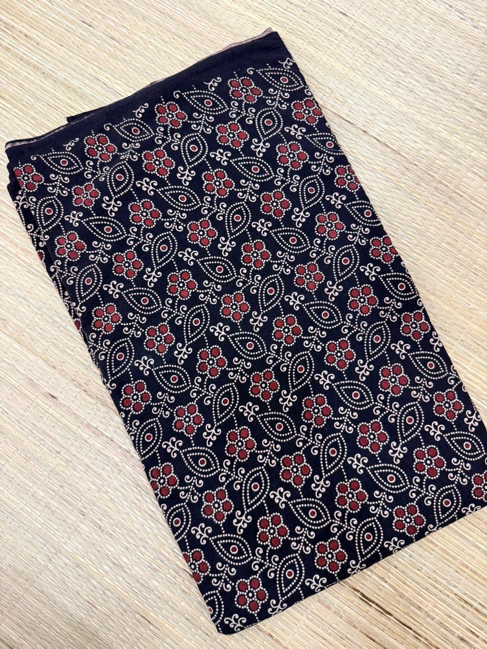 Ajrakh Veg Print Running Fabrics - Image 2