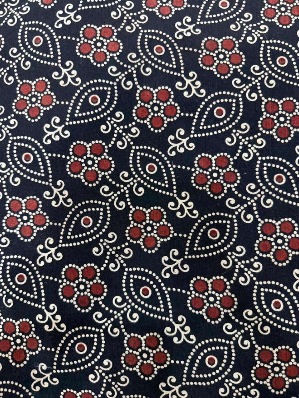 Ajrakh Veg Print Running Fabrics - Image 3