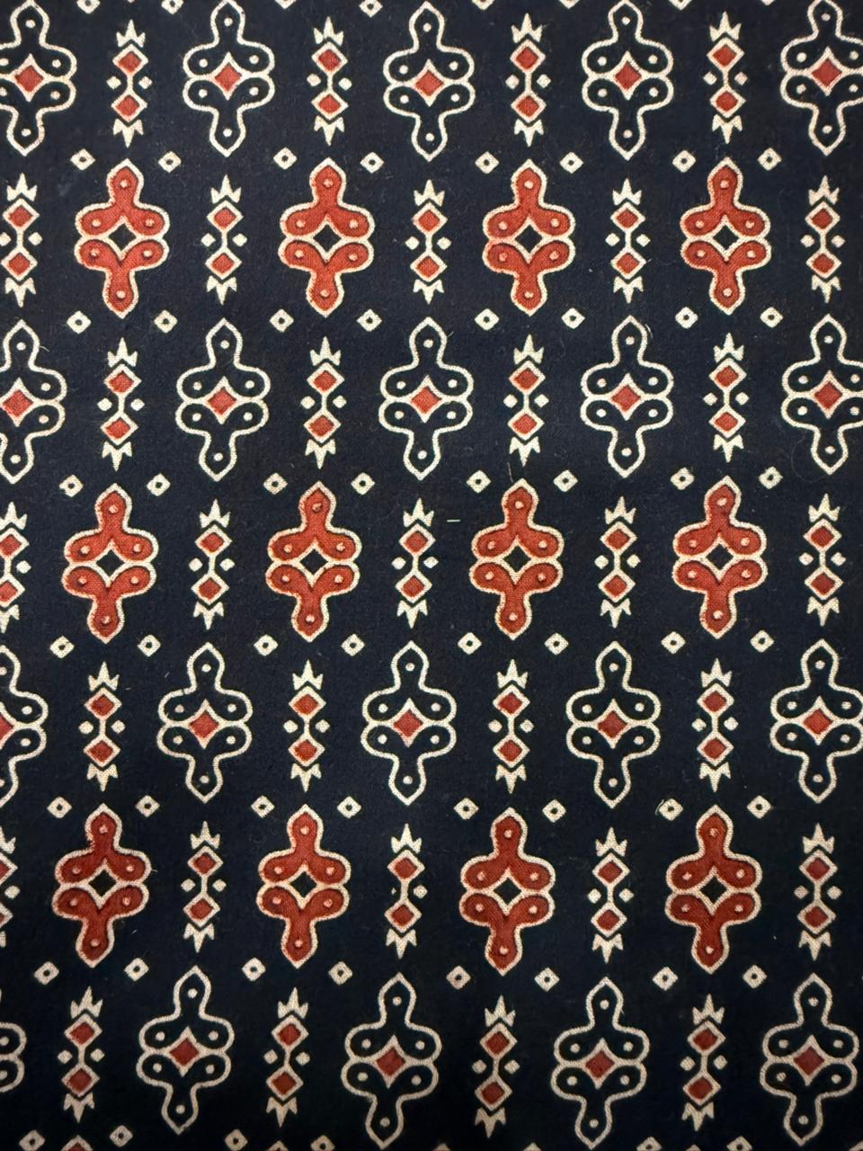 Ajrakh Veg Print Running Fabrics - Image 3