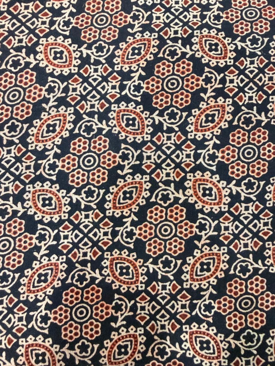 Ajrakh Veg Print Running Fabrics - Image 3